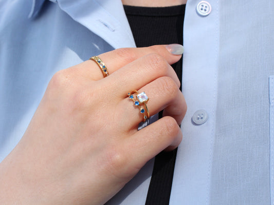 【ブルー系の爽やかコーデ】表参道店 E