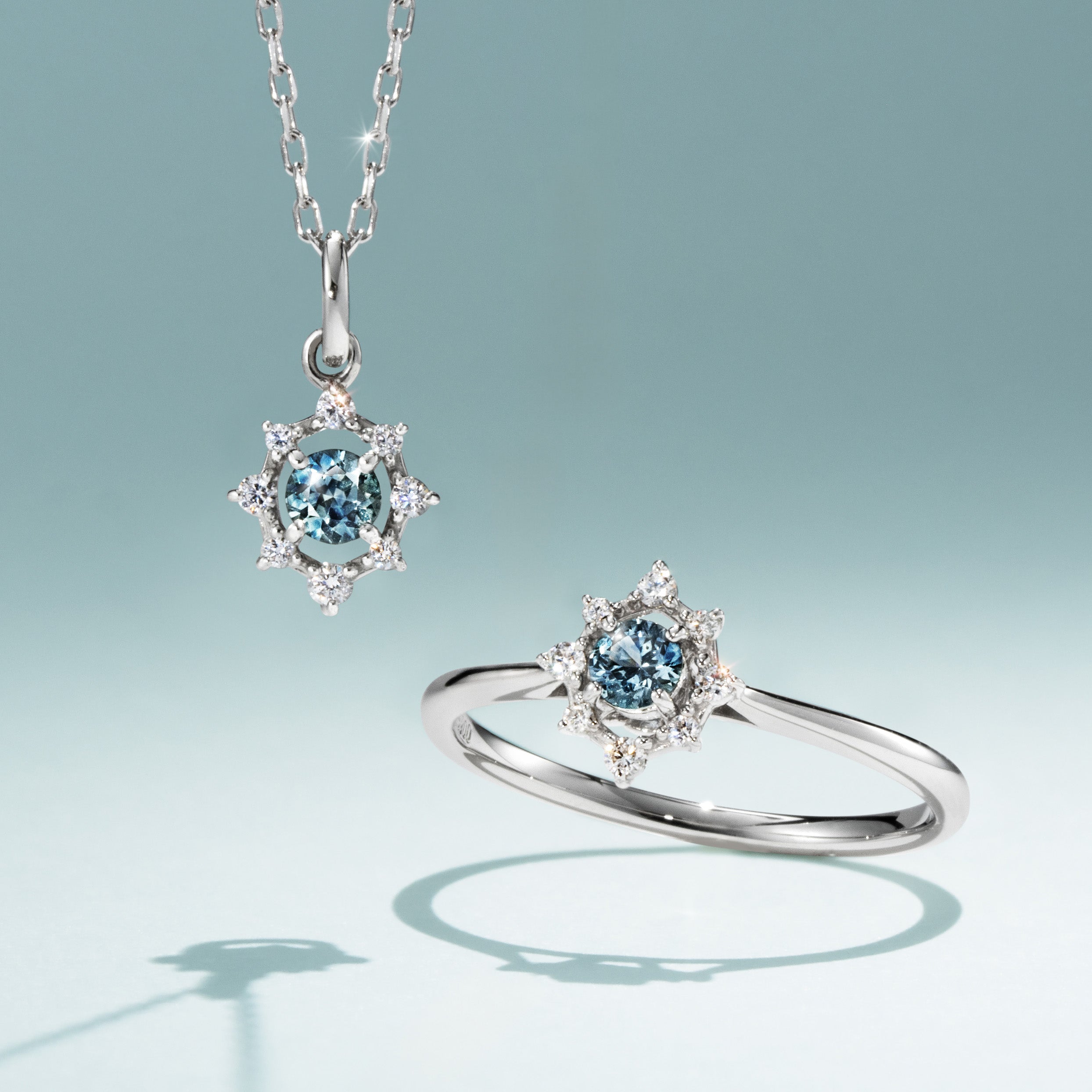 【名古屋店・数量限定】モンタナサファイア PT ペンダントトップ・フィルレット