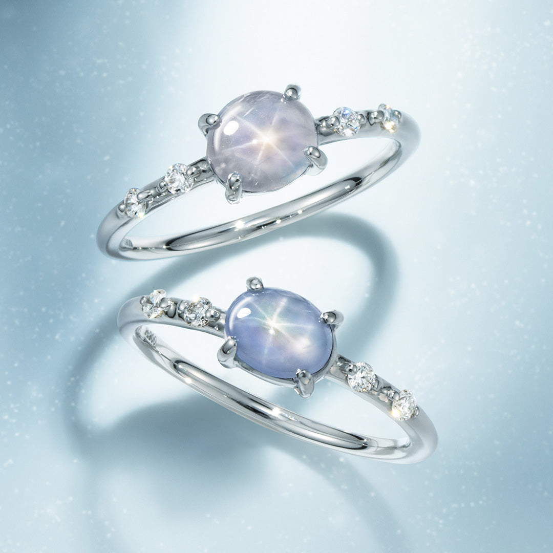 【店舗限定】アイスブルースターサファイア PTリング・アクサンテールプリンシパル