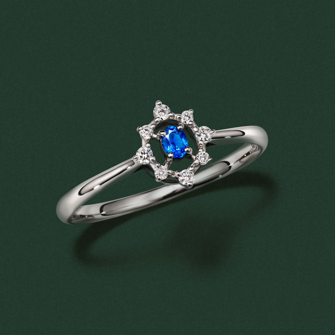 【丸の内店舗限定】アウイナイト×ダイヤモンド K18/PT リング・フィルレット