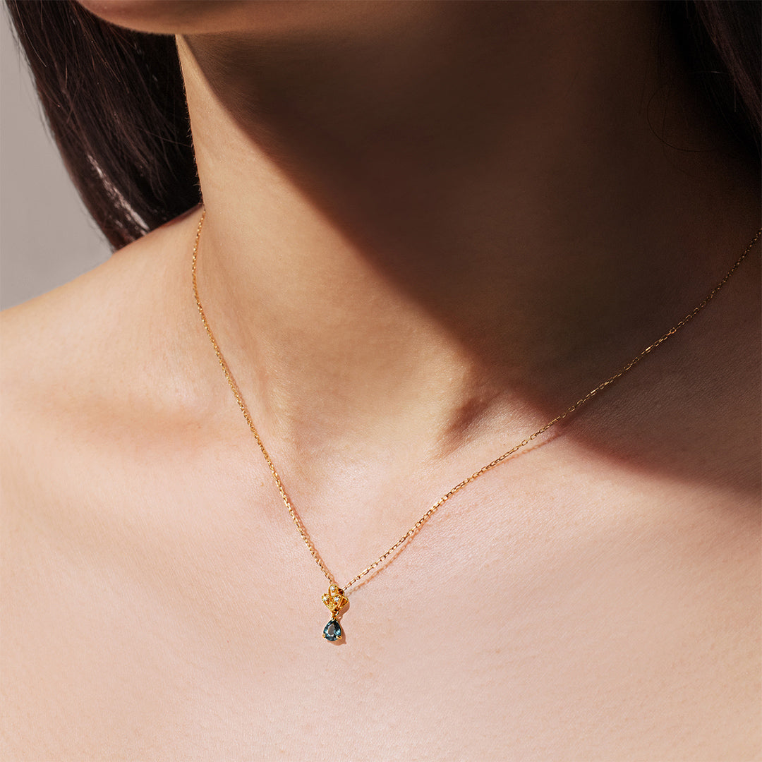 【店舗限定】ベキリーブルーガーネット K18/PTペンダントトップ・ジュディトS