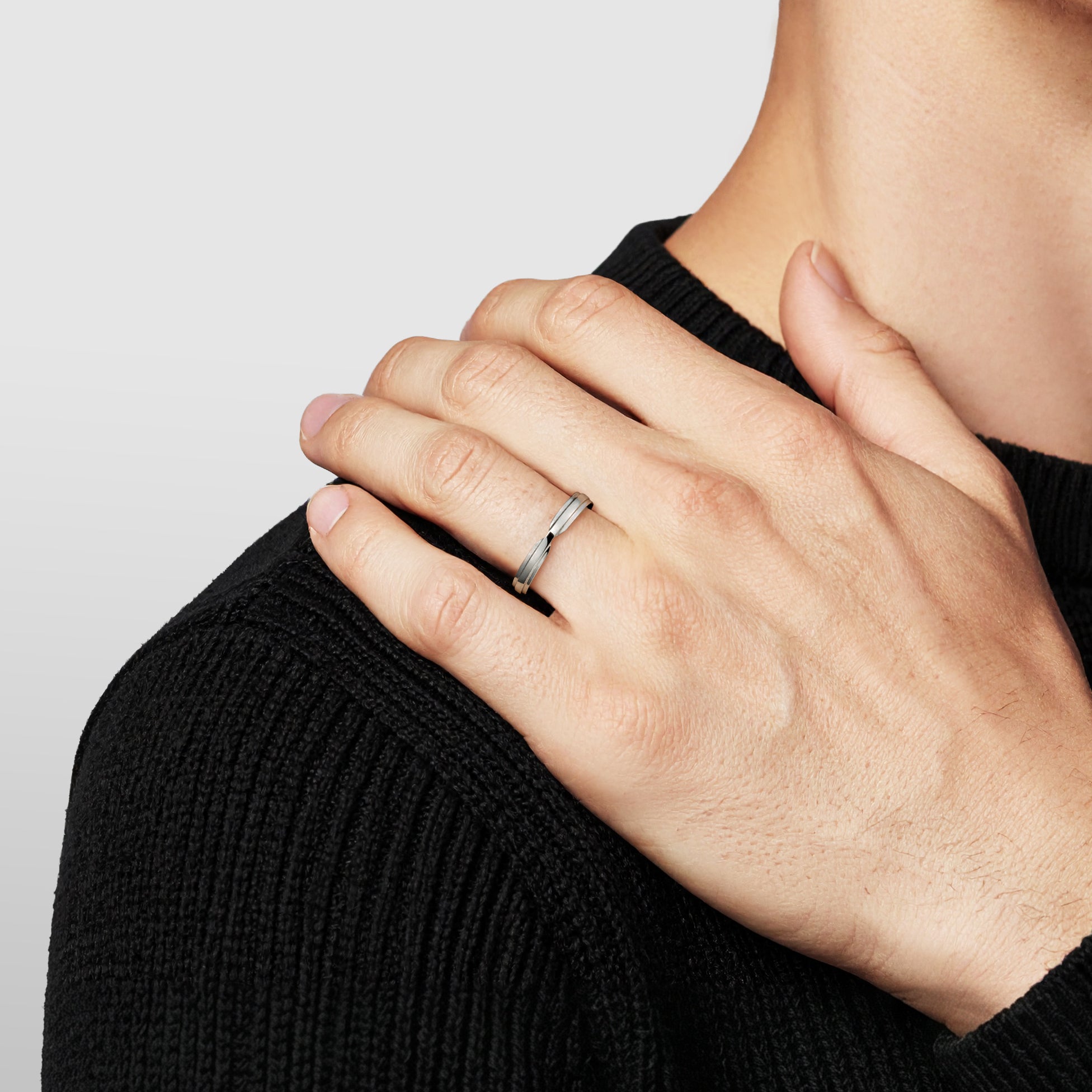 K18/PTリング・リアン(ラージ)