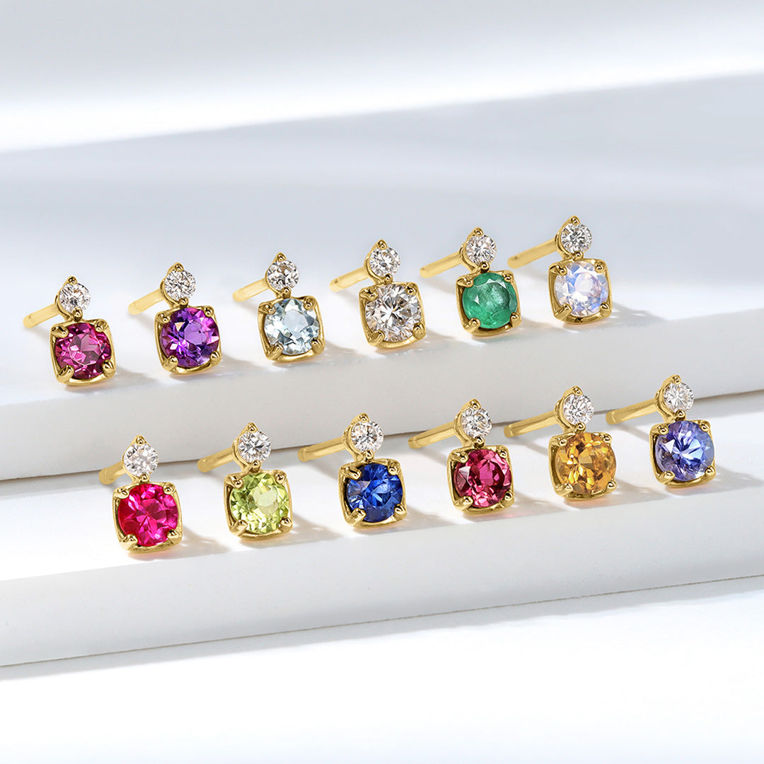 タンザナイト 10/K18/PTピアス(片耳)・リゼッテ