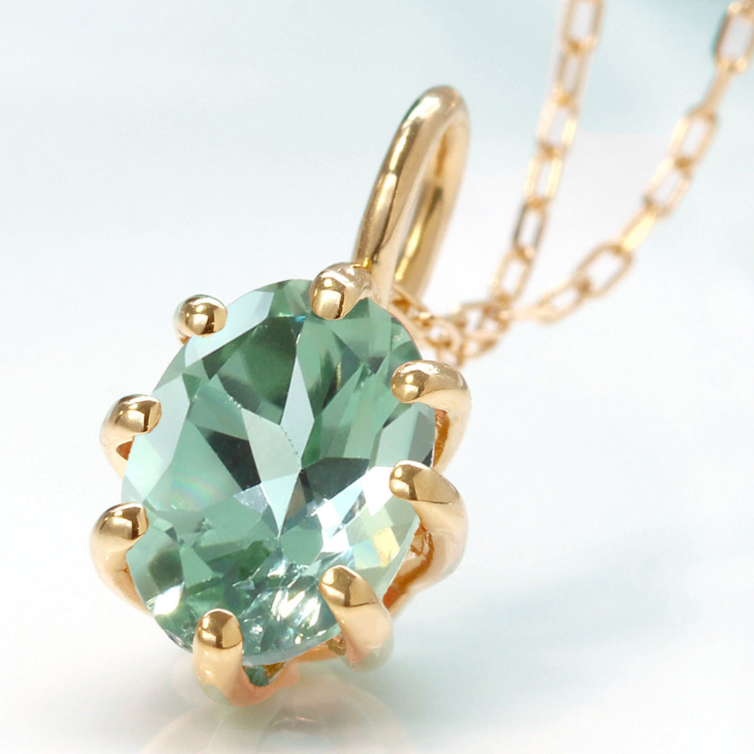 グリーントルマリン(コンゴ産) K18ペンダントトップ・セパージュ