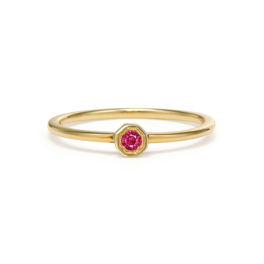 ビズー公式】ルビー ダイヤモンド K18(18金) リング アン | 希少石  