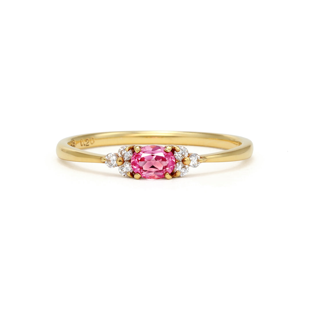 Bizoux（ビズー）公式｜ ホットピンクスピネル ダイヤモンド 18K リング