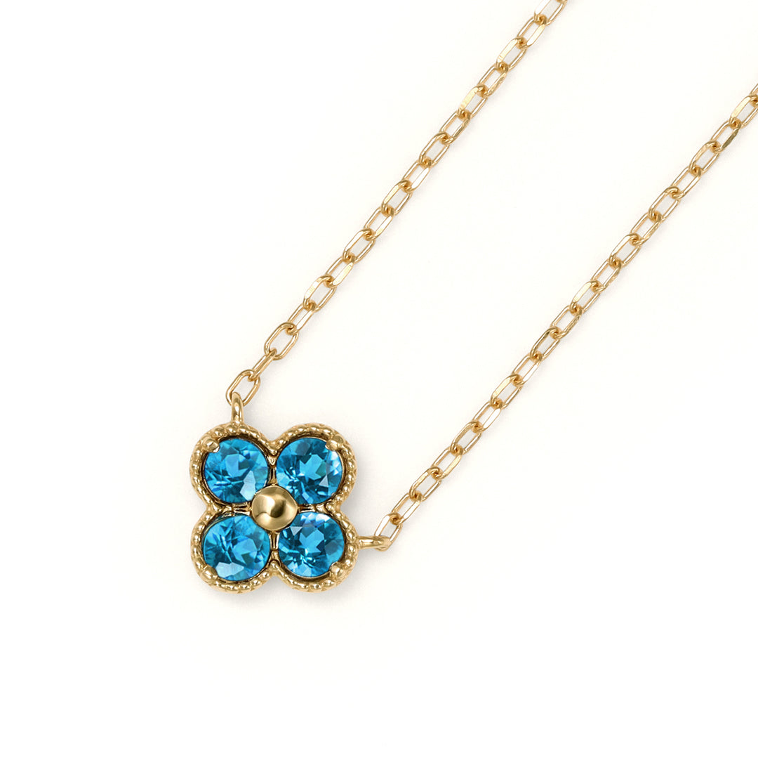 ビズー公式】アパタイト ラウンドカット K18(18金) ネックレス