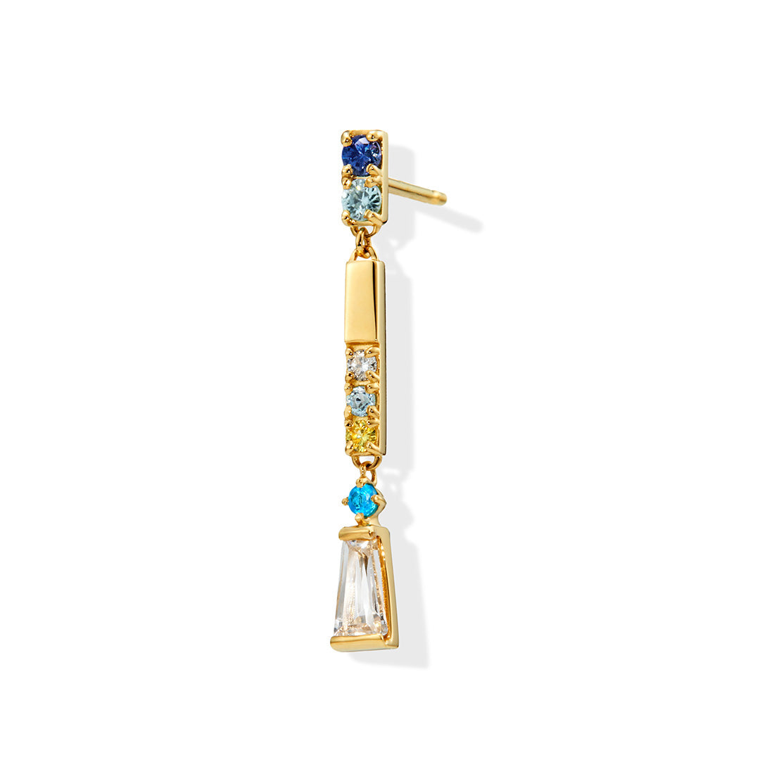 Tales of Her】マルチカラージュエル K18ピアス(片耳)・ニュワイエ