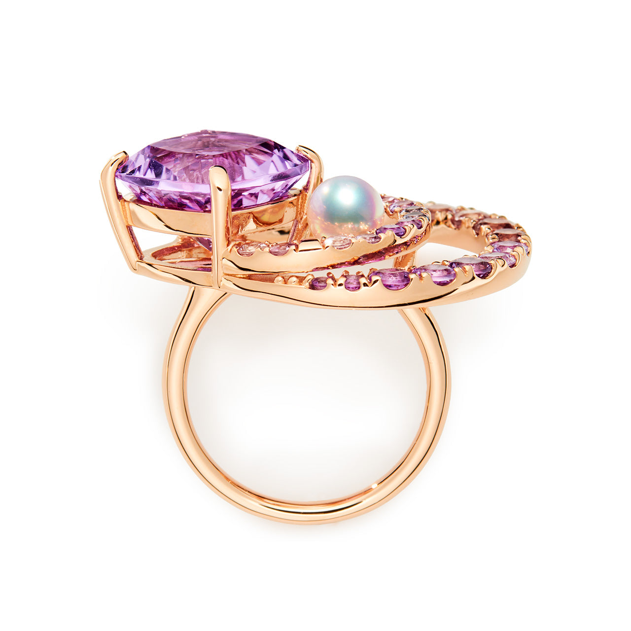 【Tales of Her・京都店限定】アメジスト×マルチカラージュエル K18リング・パルファシオンプリンシパル