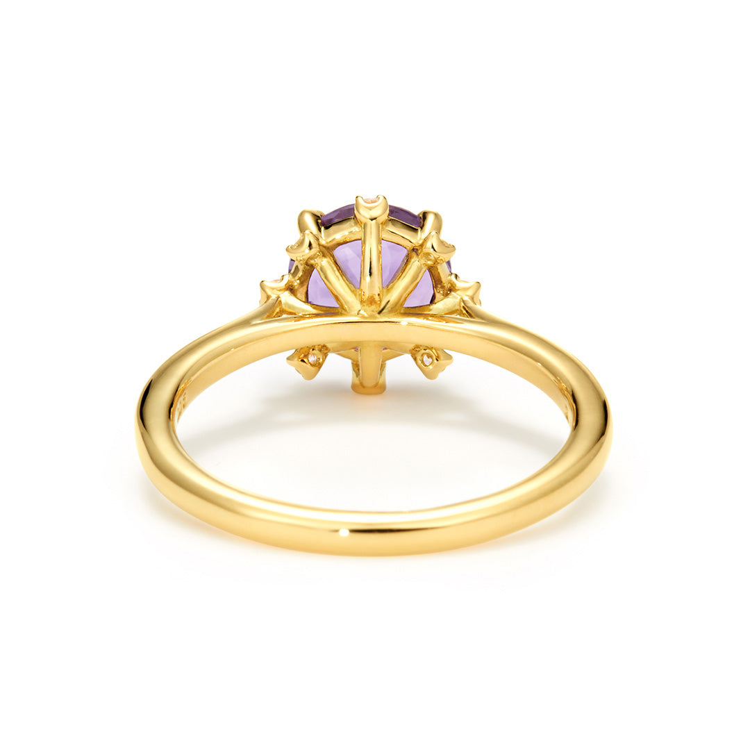 【店舗限定】アメジスト(カシャライ産)×ダイヤモンド K18 リング・ルミリエム