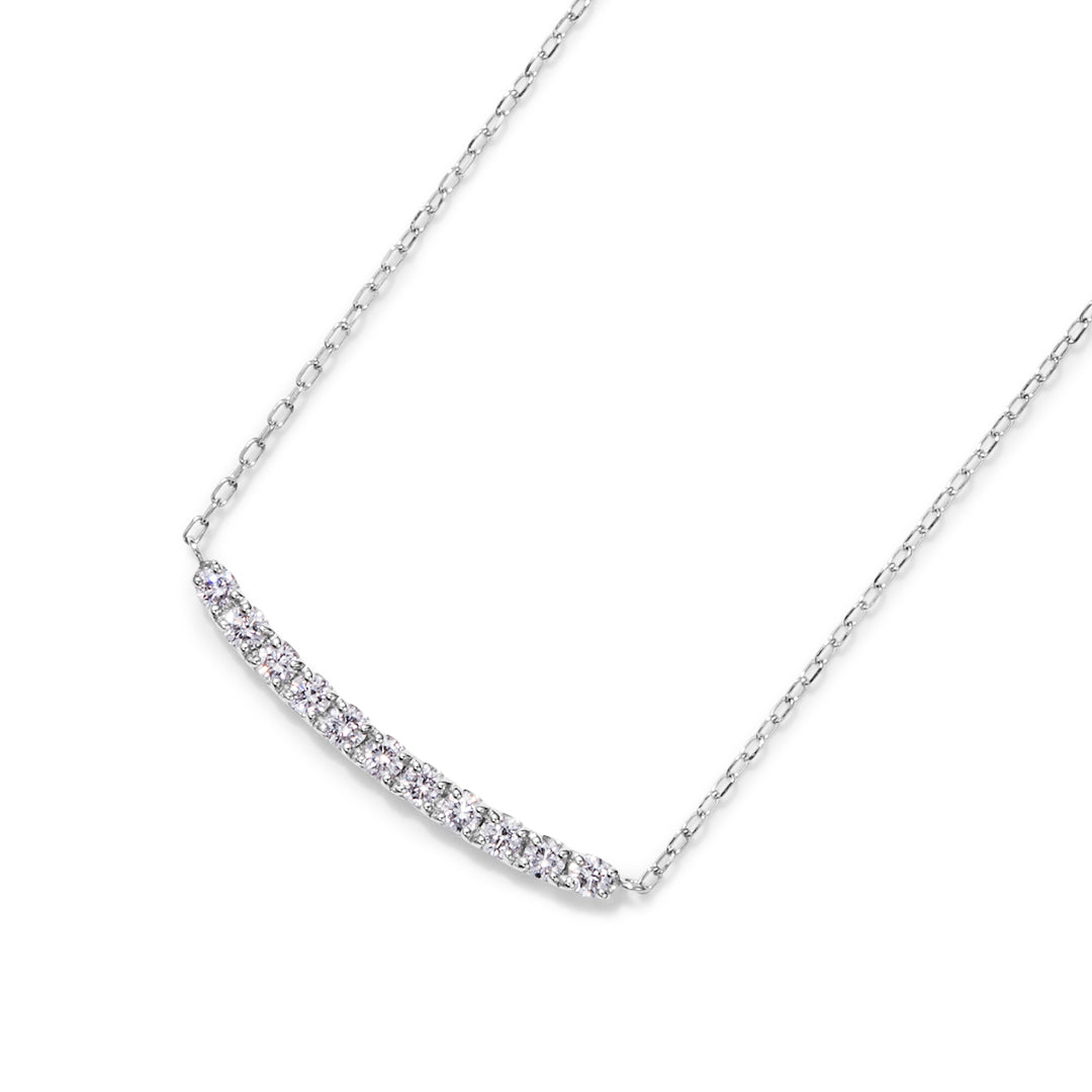 【即日発送】ダイヤモンド(SIクラス相当) K18/PTネックレス・エマ