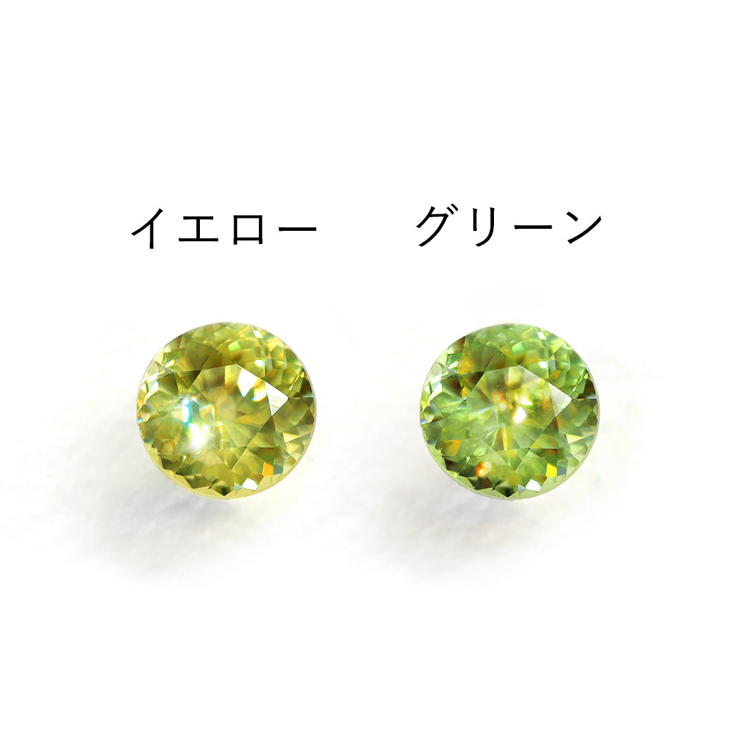 【即日発送】スフェーンK18/PTネックレス・カラーカクテル