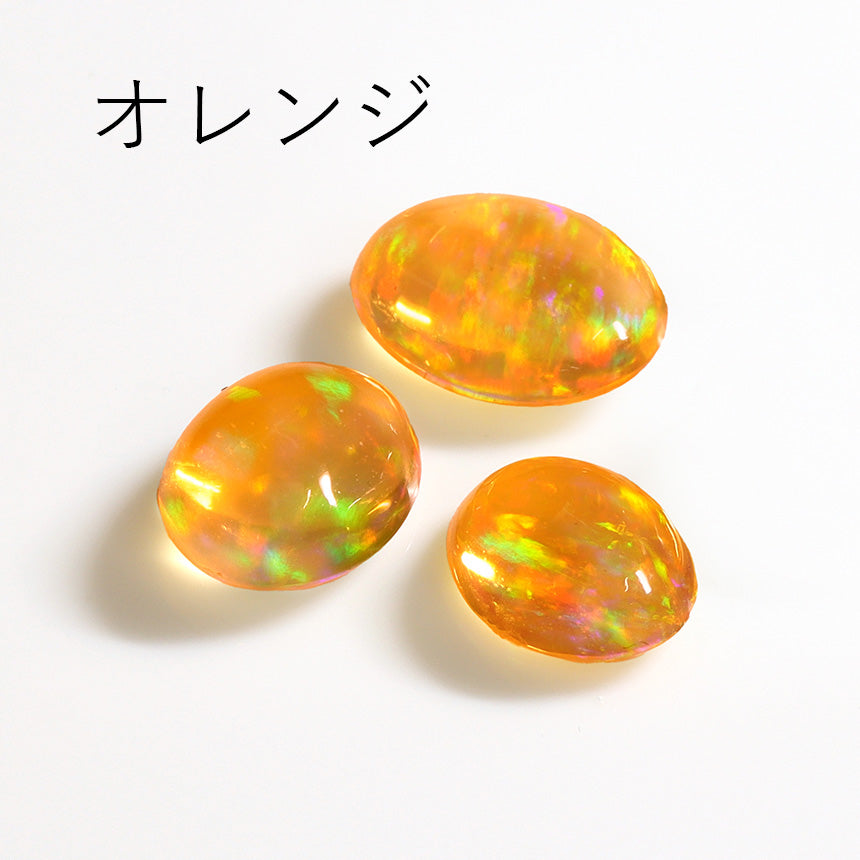 【即日発送】メキシコオパール K10ピアス(片耳)・サピュイエ