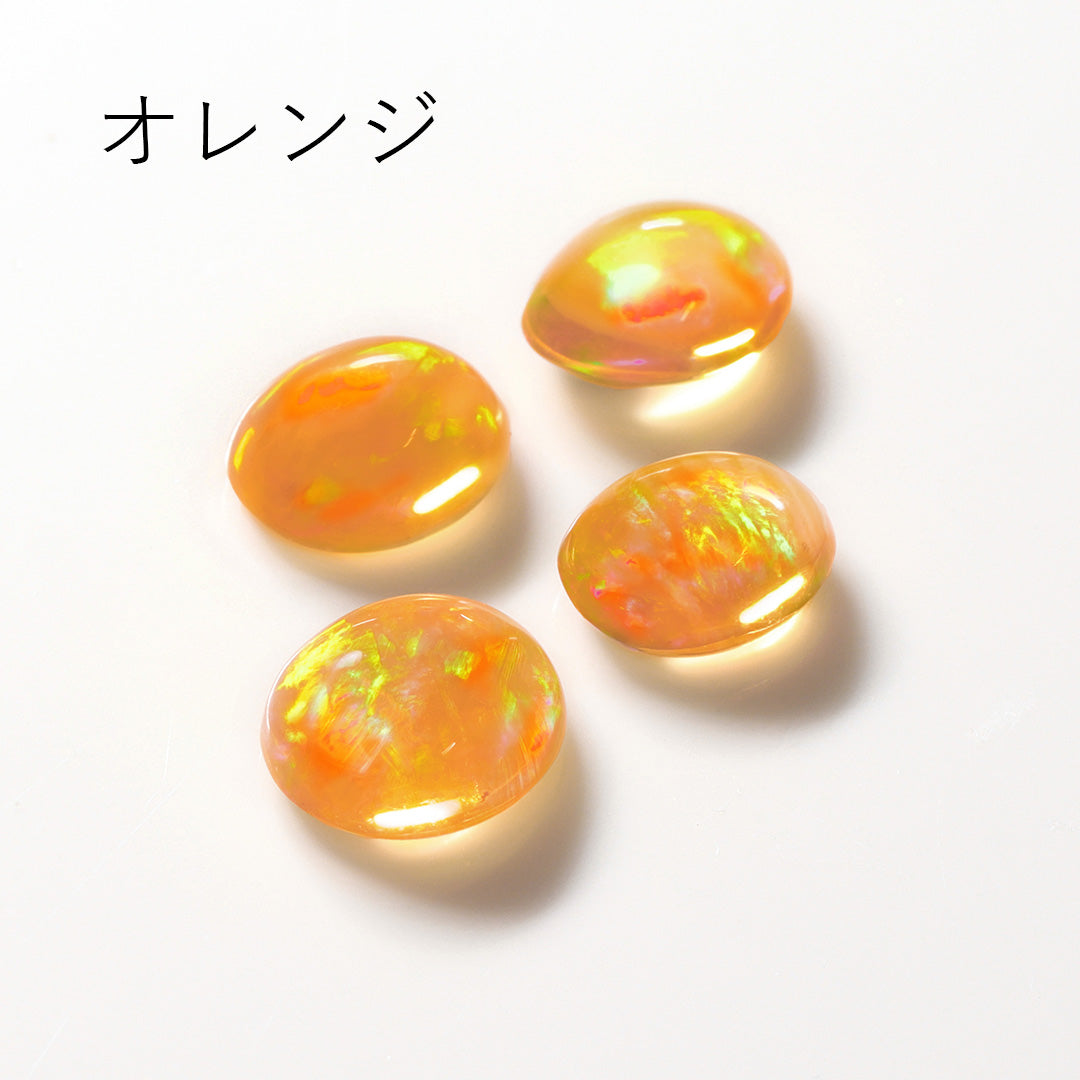 メキシコオパール×ダイヤモンド K18/PTリング・ブリュエット