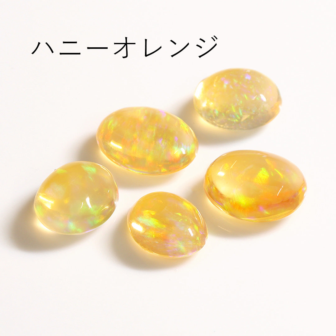 メキシコオパール×ダイヤモンド K18/PTリング・ブリュエット