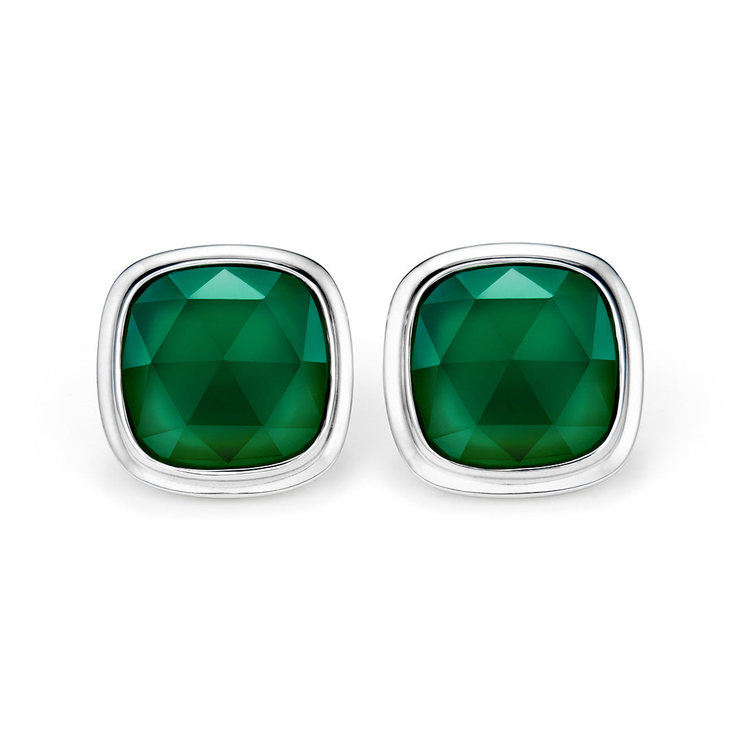 【即日発送】3カラーストーン SV925 ピアス(両耳)・ジオメア