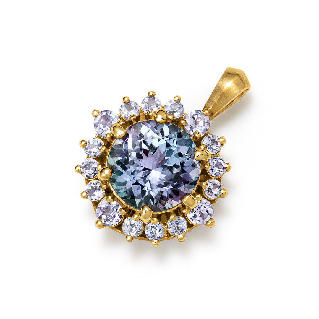 【GINZA SIX店先行販売】タンザナイト×タンザナイト K18/PTペンダントトップ・フロレゾン