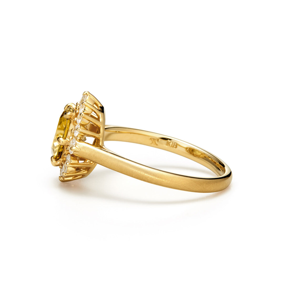 【GINZA SIX店限定】7カラーストーン×ダイヤ K18/PTリング・フロレゾン