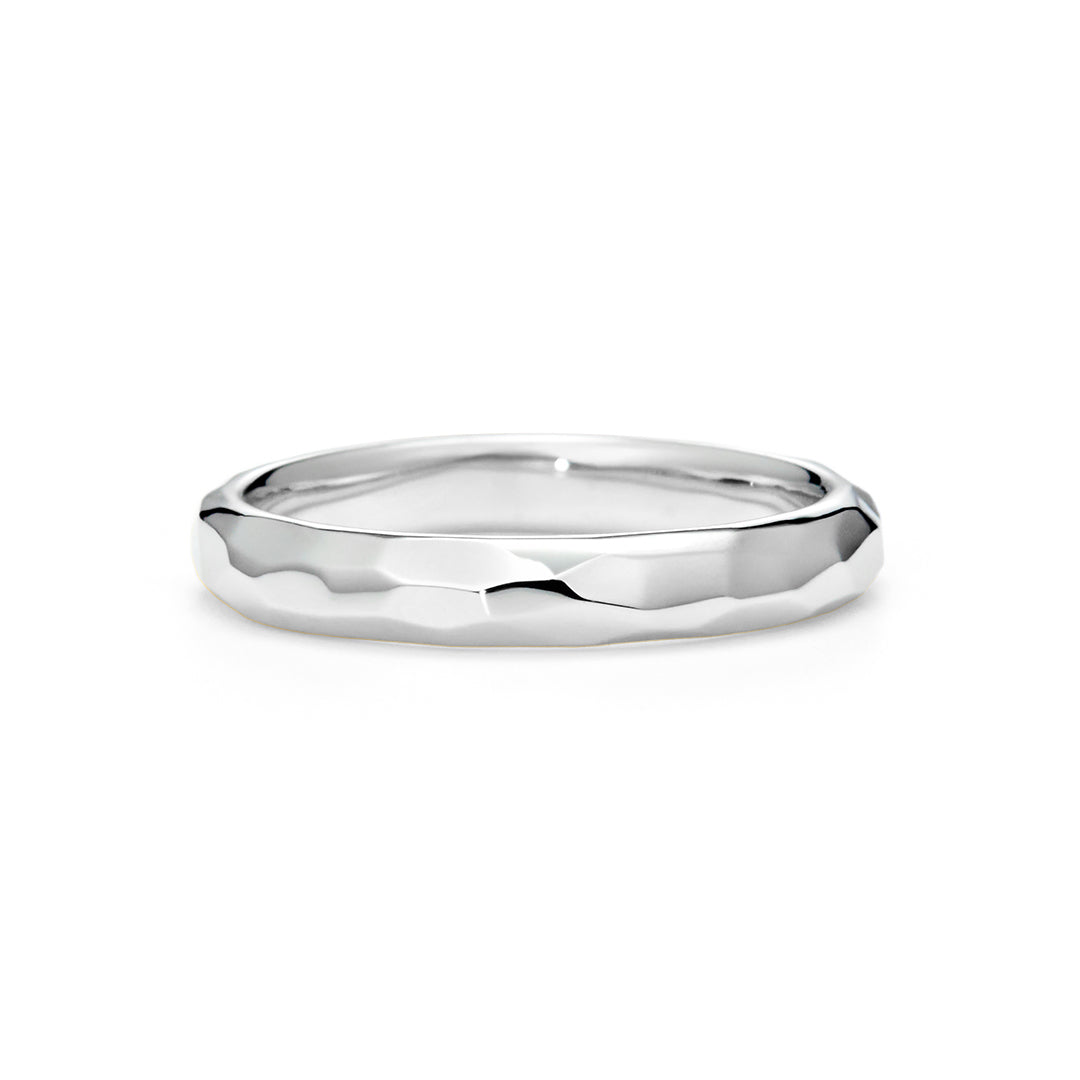 ビズー公式】結婚指輪 マリッジ 槌目 Pt900 K18 YG PG【ラージ】リング 
