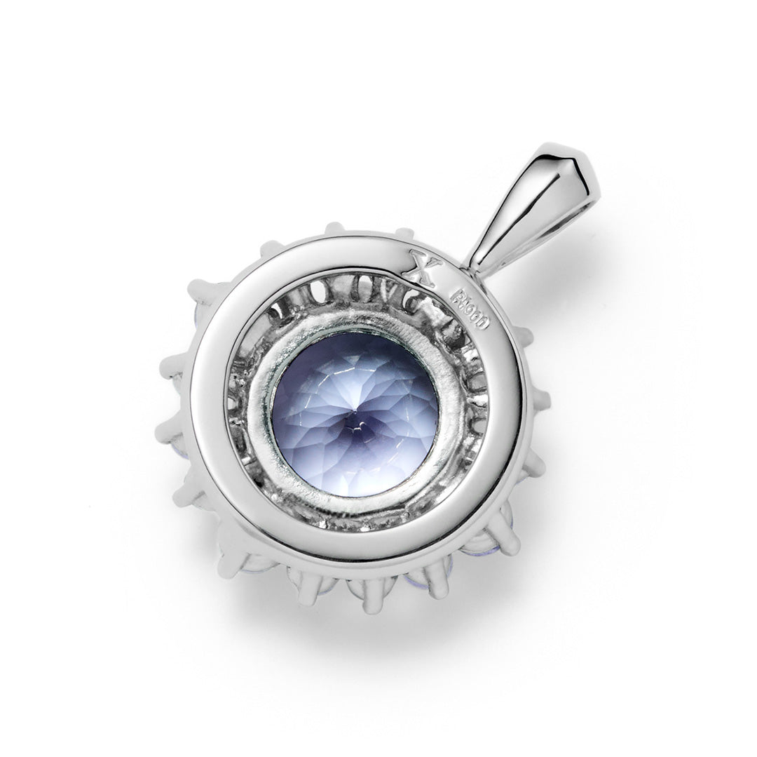 【GINZA SIX店先行販売】タンザナイト×タンザナイト K18/PTペンダントトップ・フロレゾン