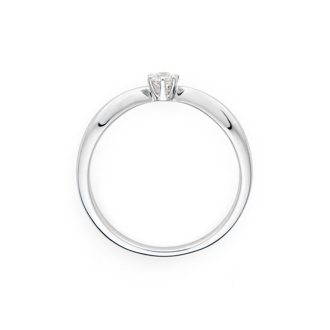 ダイヤモンド K18/PTリング・テュリプ