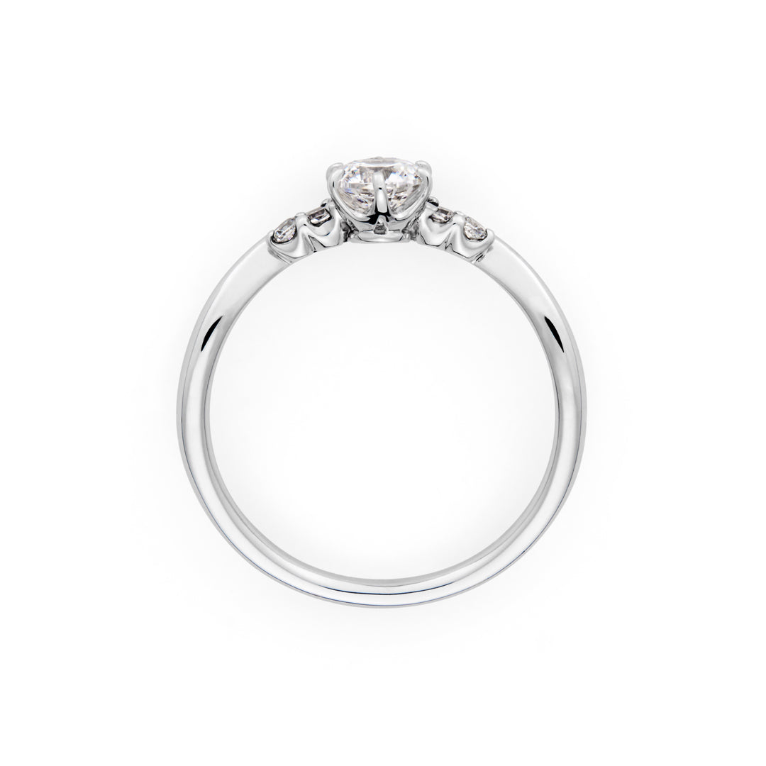 ダイヤモンド K18/PTリング・イモーテル