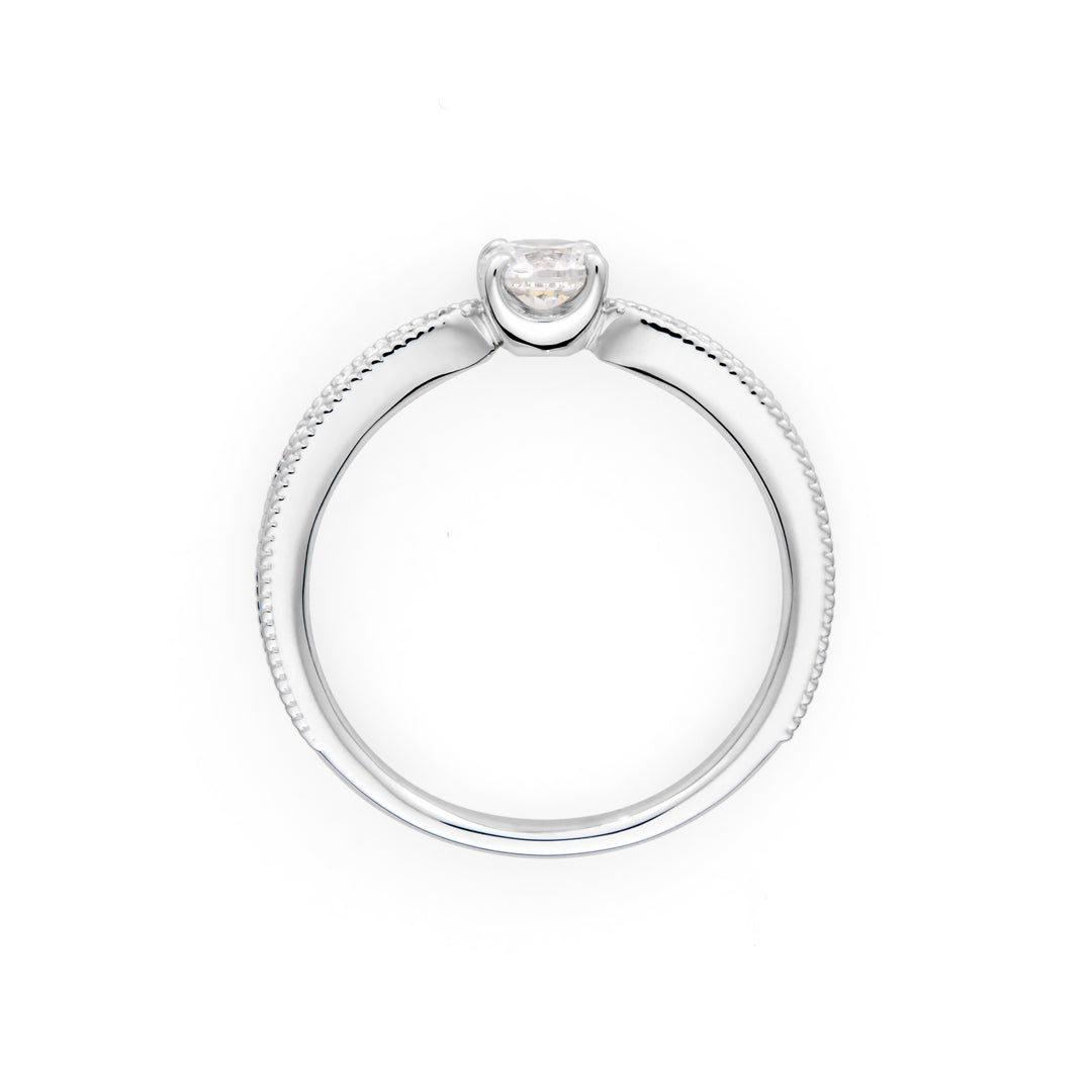 ダイヤモンド K18/PTリング・ミュゲ