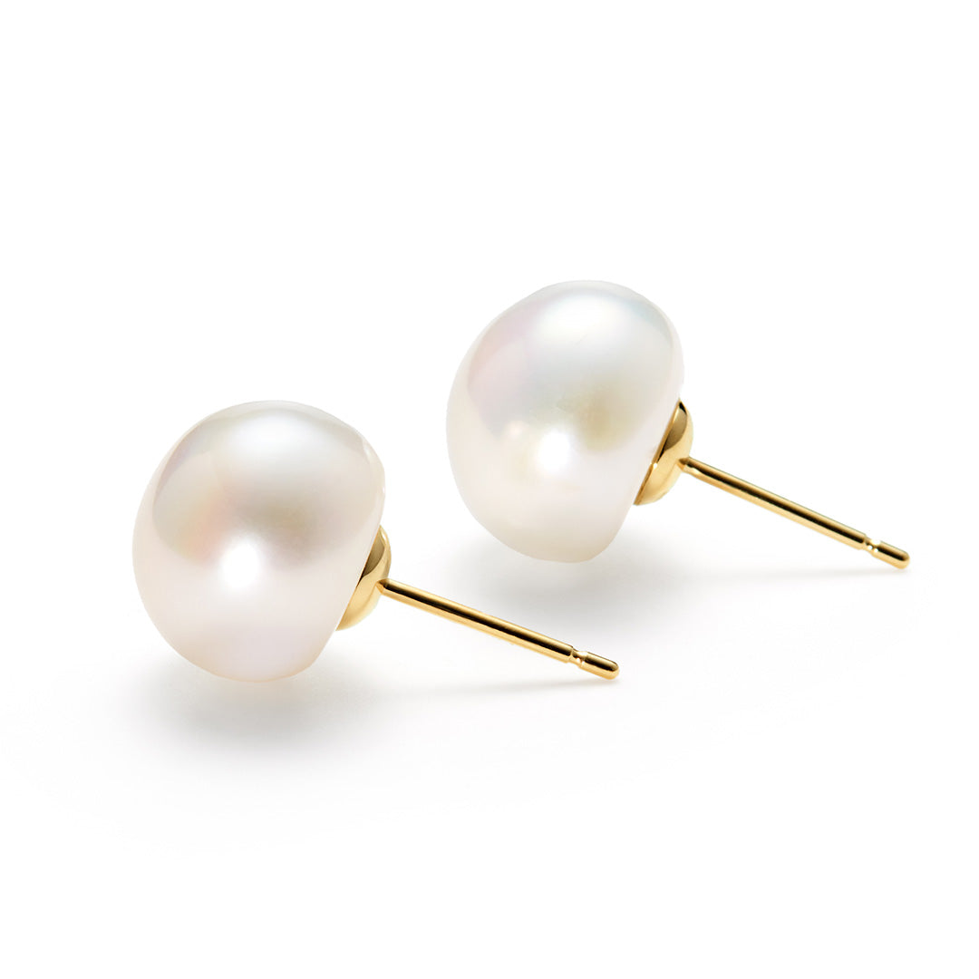 【店舗限定】淡水真珠 K18 ピアス(両耳)・コロン