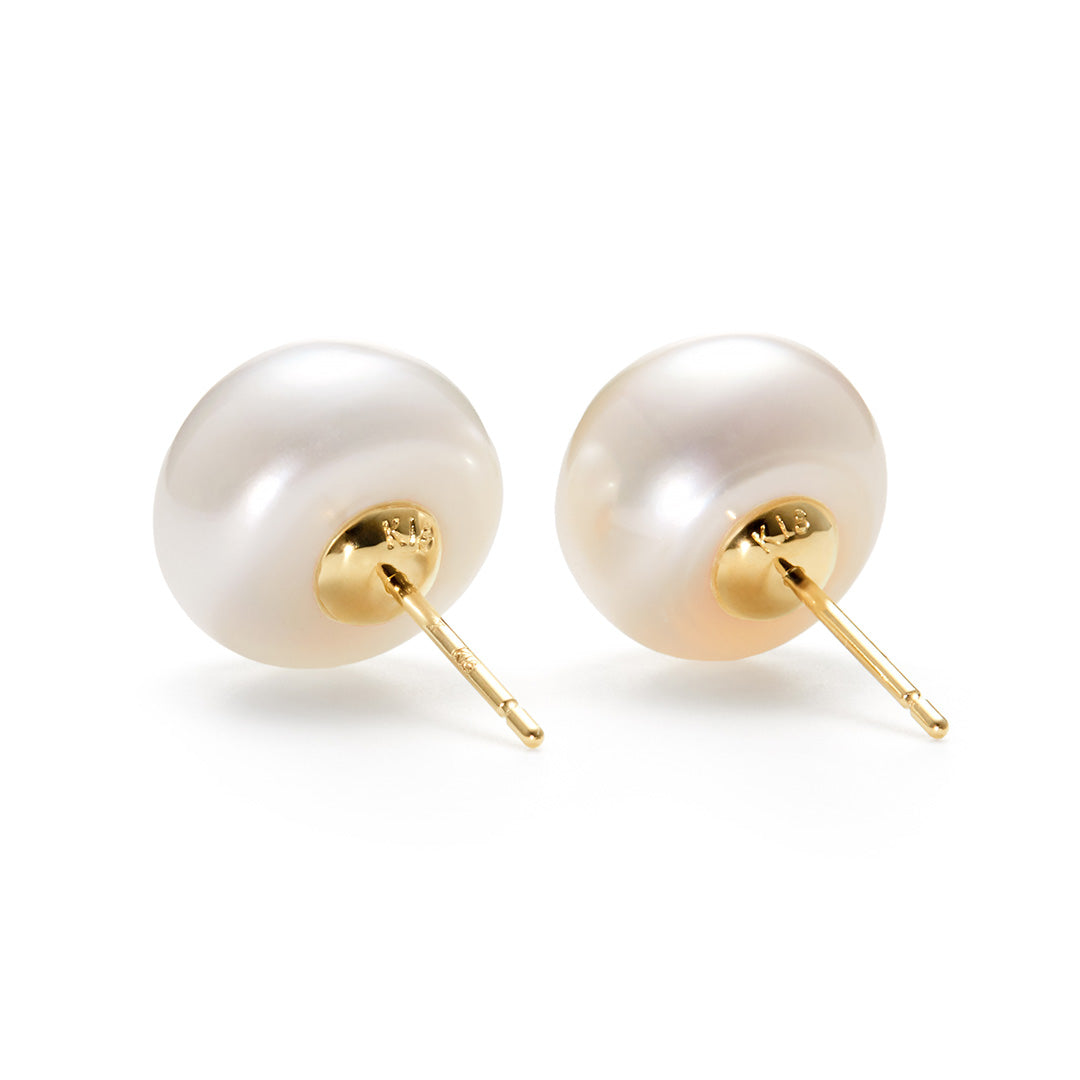 【店舗限定】淡水真珠 K18 ピアス(両耳)・コロン