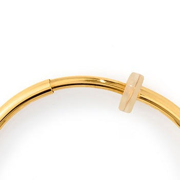 【在庫限り・即日発送】K18イエローゴールドフープイヤリング・アリア*15mm*