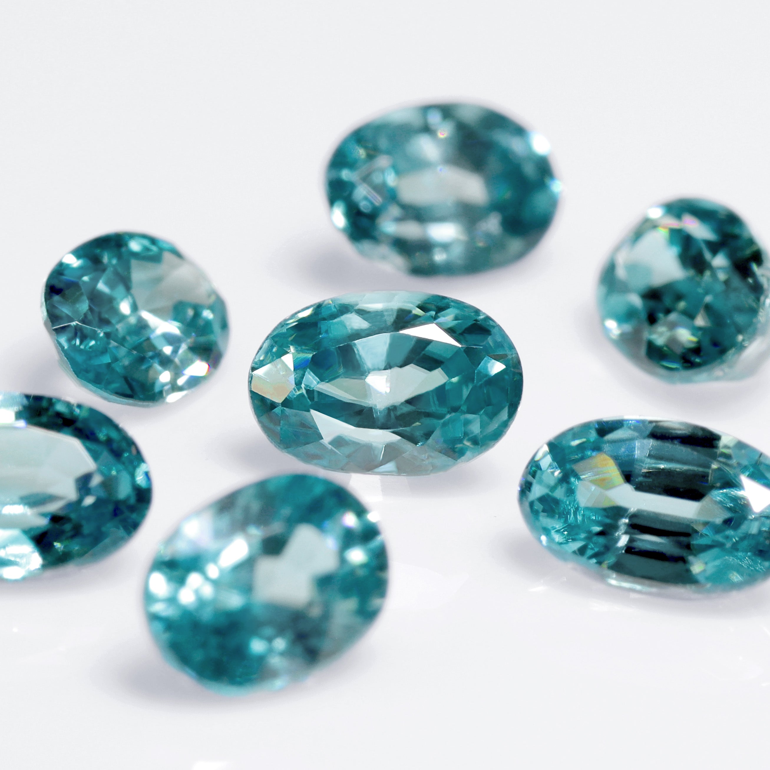 ブルージルコン×ダイヤモンド K10/K18/PTペンダントトップ・フラヴィ