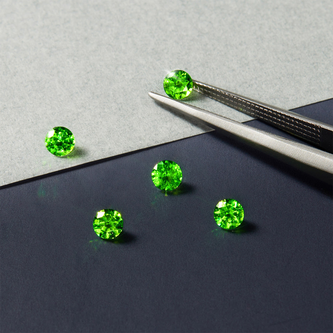 【即日発送】デマントイドガーネット K18/PTリング・アクサンテールプリンシパル