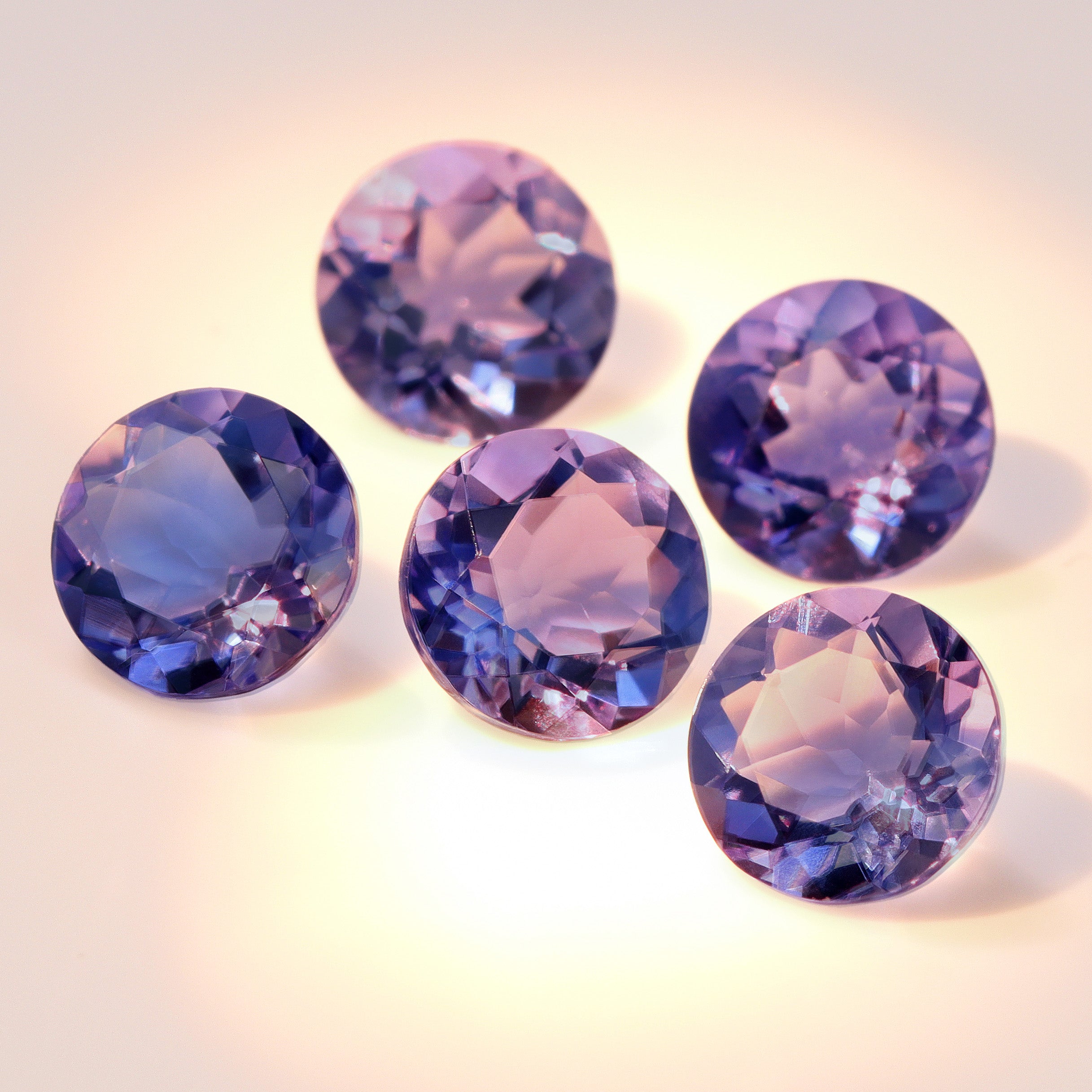 【即日発送】カラーチェンジフローライト×マルチカラージュエル K18/PTリング・ベルエゼン