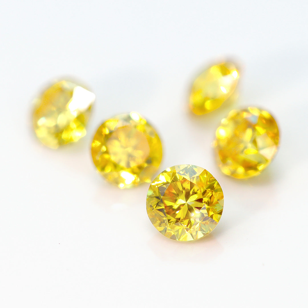 イエローダイヤモンド K18/PTネックレス・アン