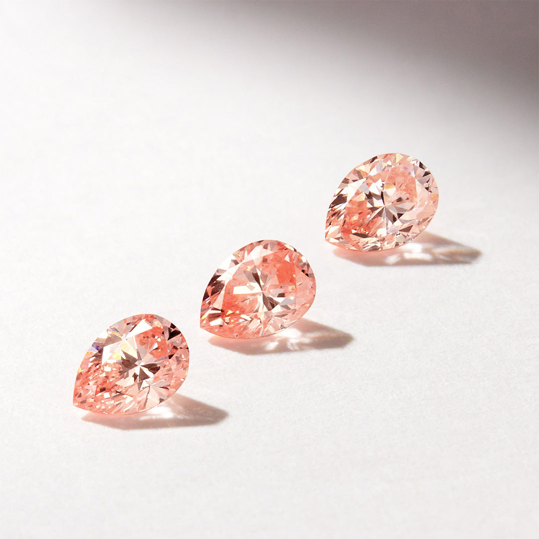 【即日発送】ピンクダイヤモンド(ラボグロウン) K18 リング・トランジュ