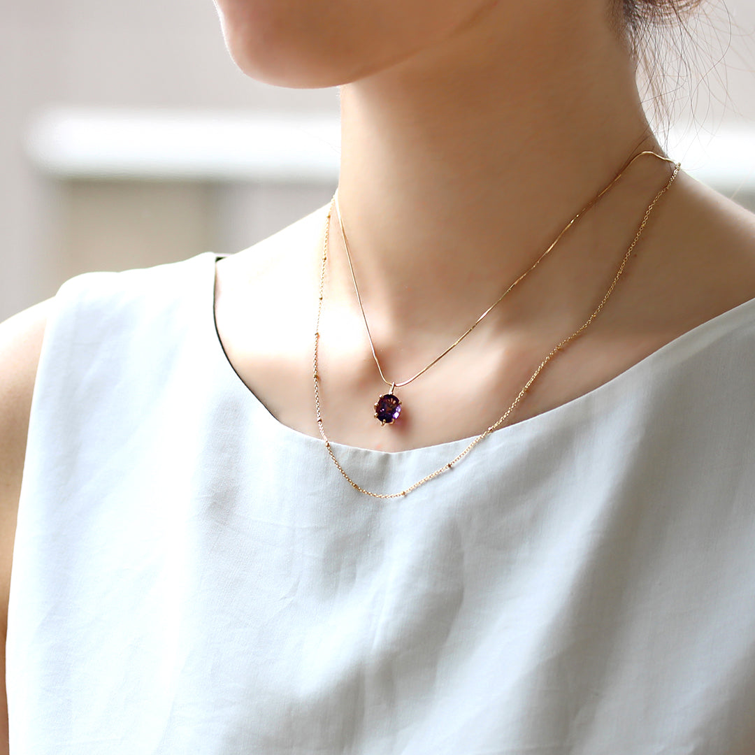 【即日発送】K18ネックレス・ネネ(45cm)