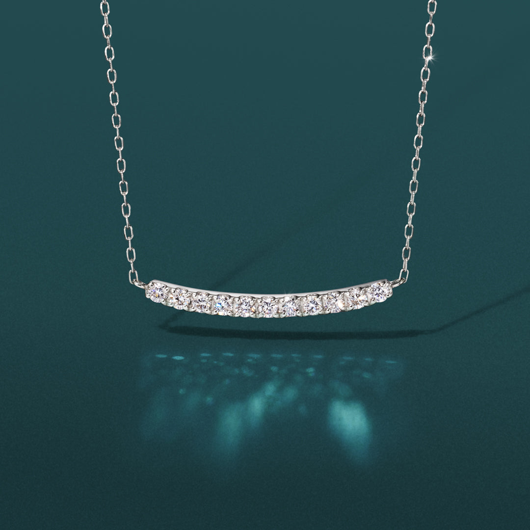 ダイヤモンド(SIクラス相当) K18/PTネックレス・エマ