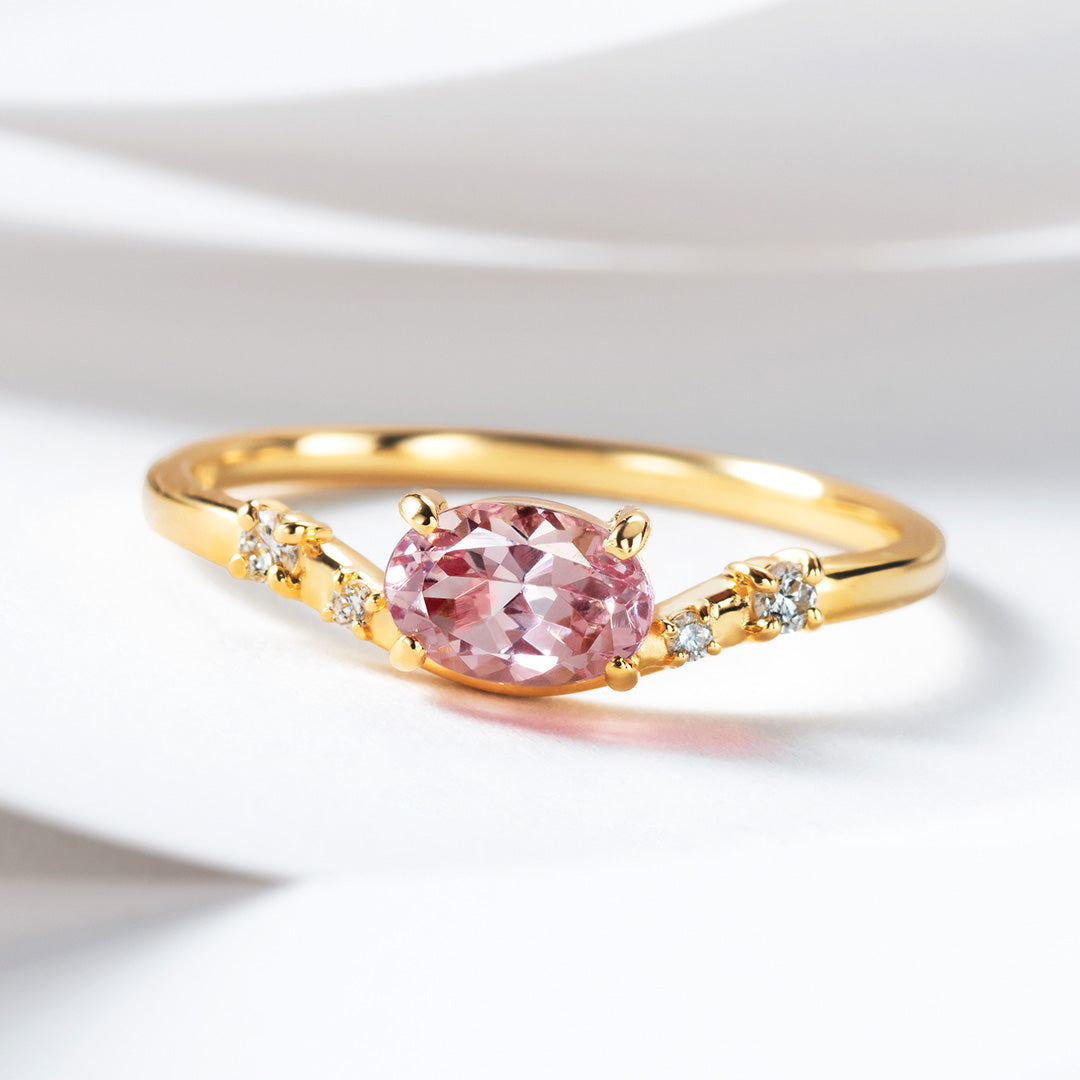 【大丸福岡天神店・数量限定】マラヤガーネット×K18/PTリング・カルムナーレ