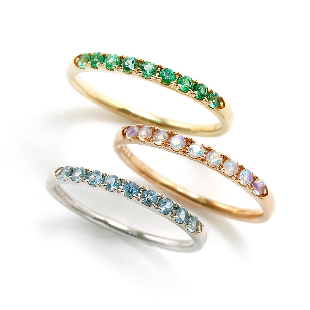 【即日発送】18カラーストーン K10リング・color_palette