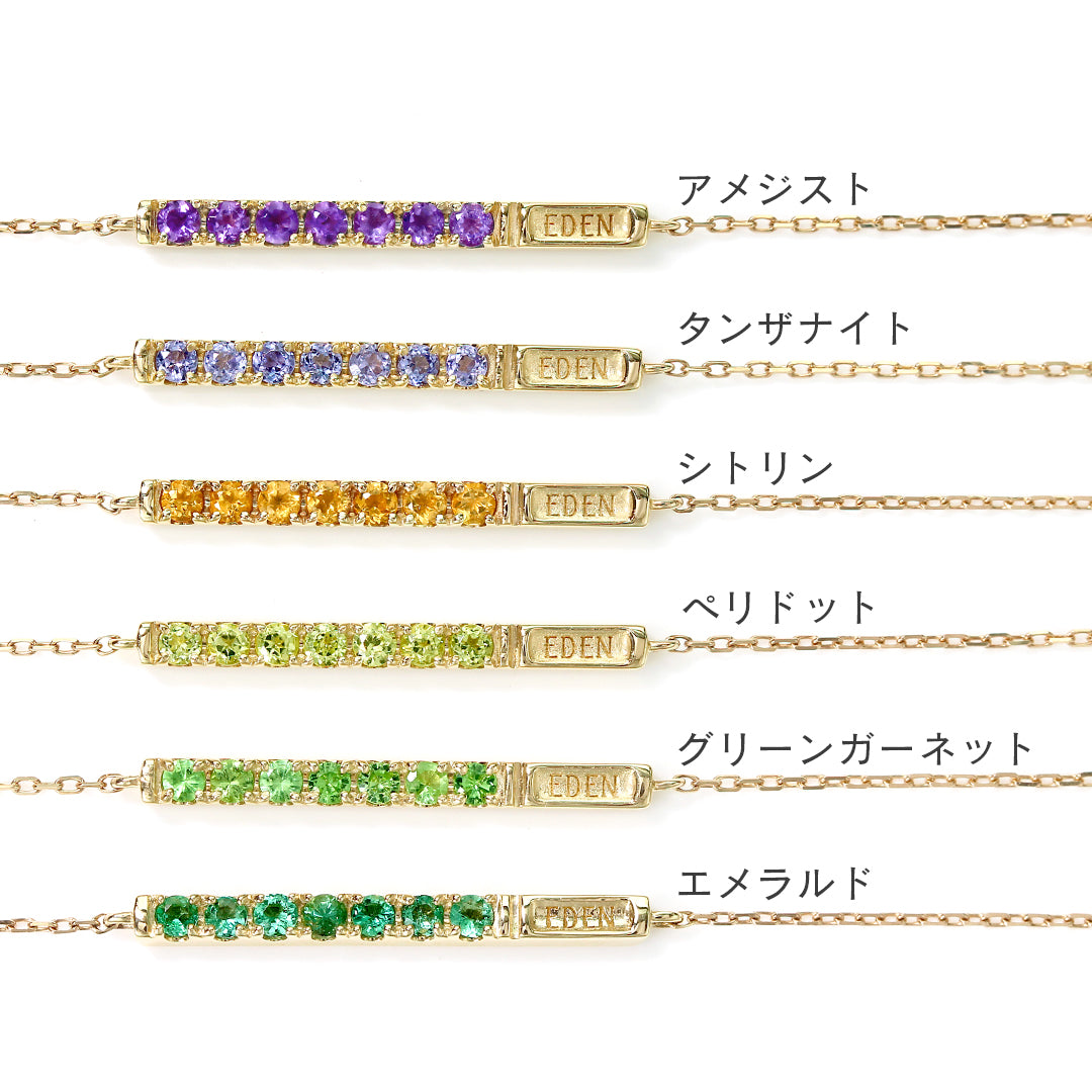 【即日発送】 18カラーストーン K10ブレスレット・color_palette