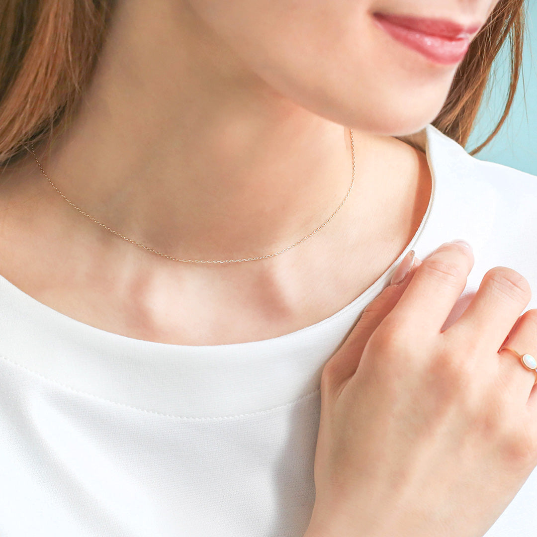 【在庫限り・即日発送】K10チェーンネックレス・ファジロ【40cm】