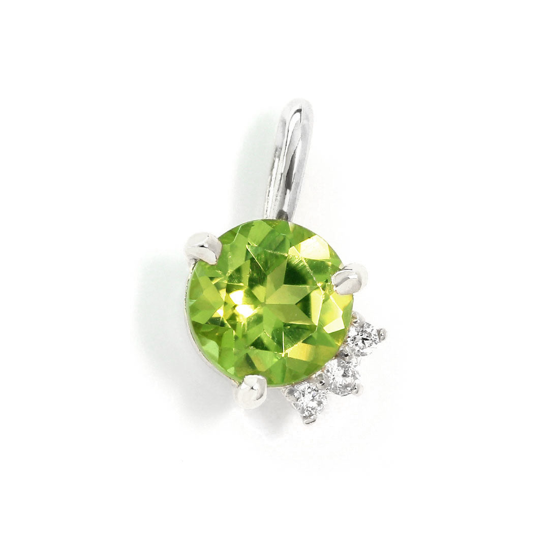 【即日発送】ペリドット×ダイヤモンド K10ペンダントトップ・オルシェ