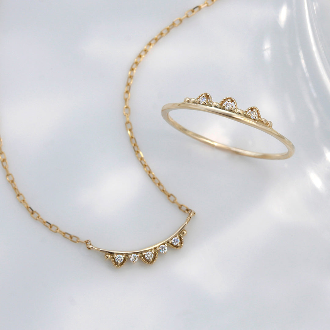 【在庫限り・即日発送】ダイヤモンド K10ネックレス・クロヌ