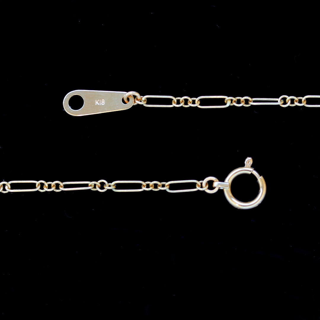 K18ネックレス・フィガロ(60cm)