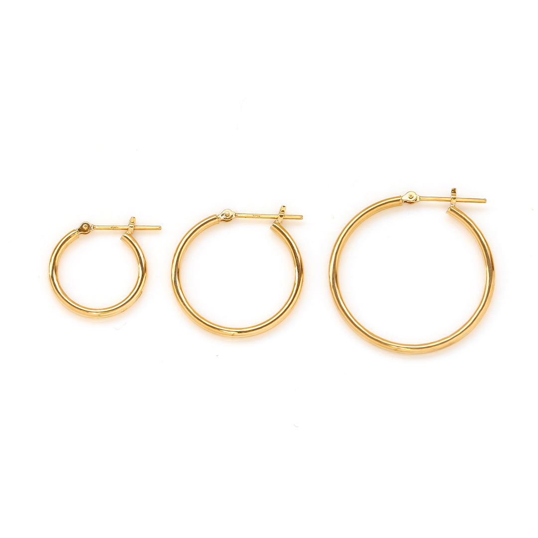 【在庫限り・即日発送】K18ピアス・アリア(25mm)