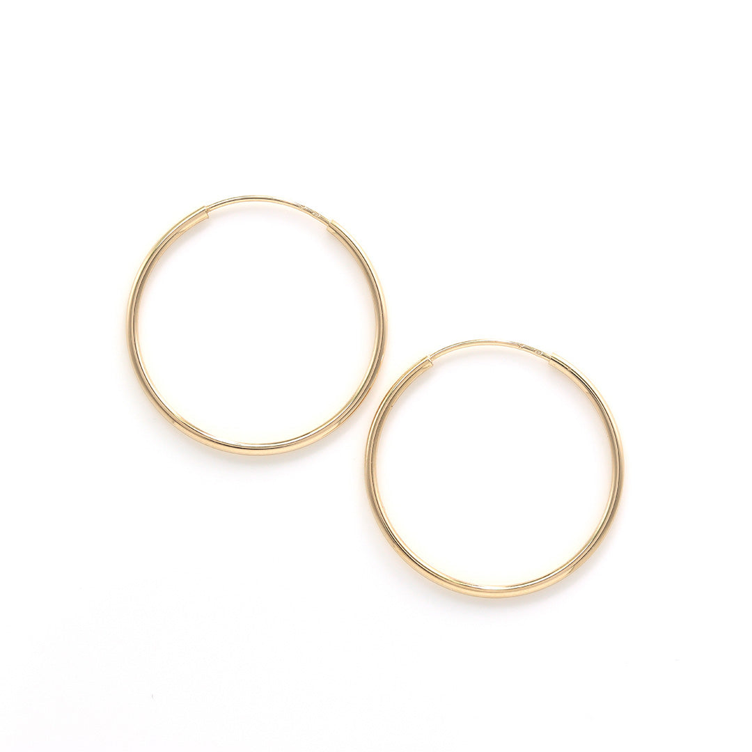 【在庫限り・即日発送】K10フープピアス・セロン(20mm)