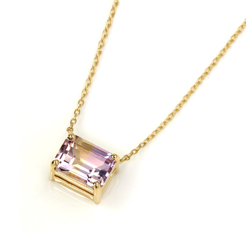 極美品　K18WG PT900 67.51ct アメシスト ダイヤ ネックレス