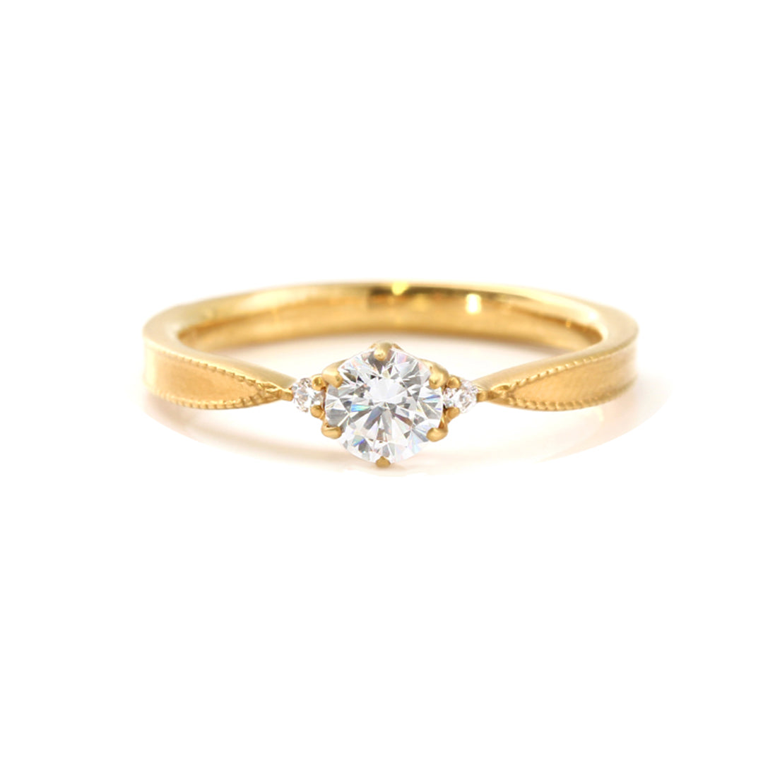 ビズー公式】婚約指輪 エンゲージ ダイヤモンド プラチナ900 K18 