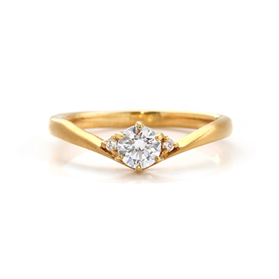 【ビズー公式】婚約指輪 エンゲージ ダイヤモンド プラチナ900 K18
