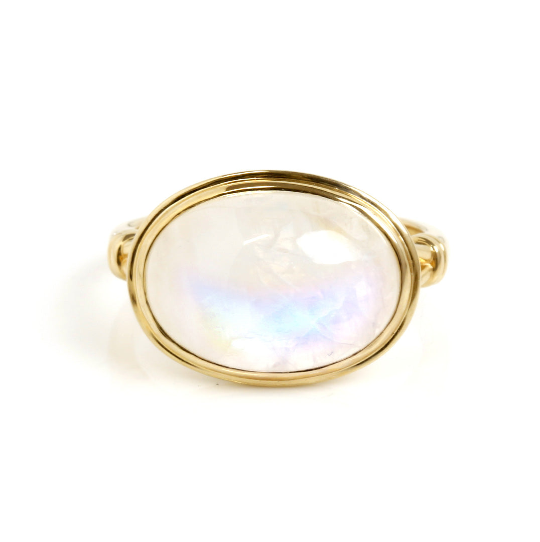 ビズー公式】ムーンストーン K18(18金) K10(10金) リング ソレイユ  